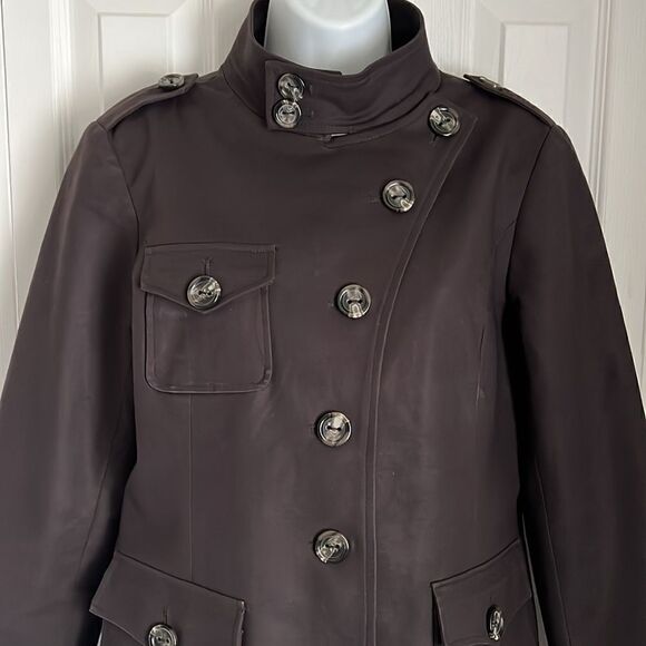 DALIA || BROWN UTILITY STYLE FULLY LINED JACKET SIZE 10 - Picture 2 of 12
